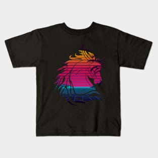 retro horse Kids T-Shirt